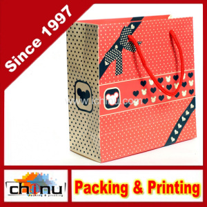 Art Paper Wihte Cardboard Paper Shopping Bag (210001)